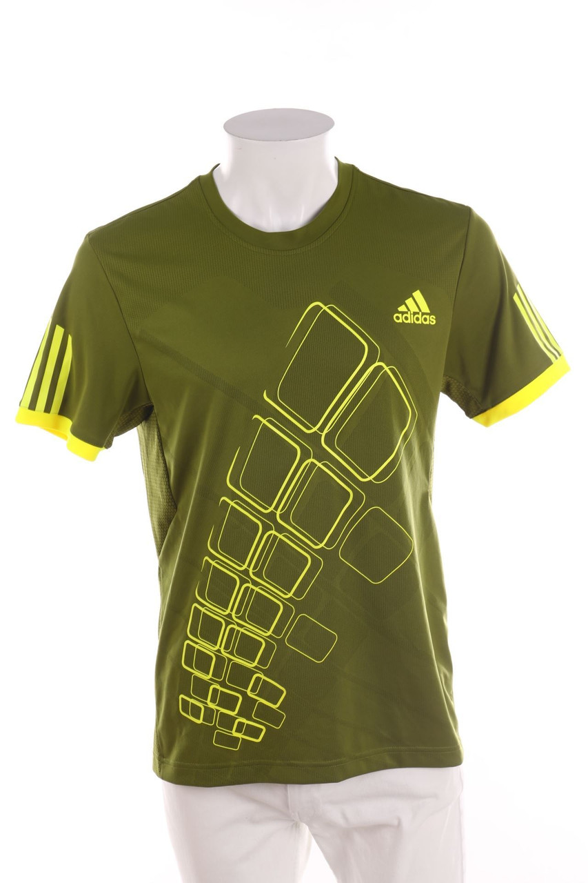 adidas - Sport-Shirt mit Logo-Print - M