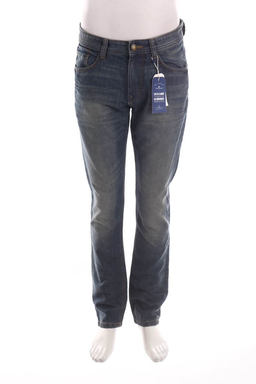 TOM TAILOR - Used Look Straight Cut Jeans - W32