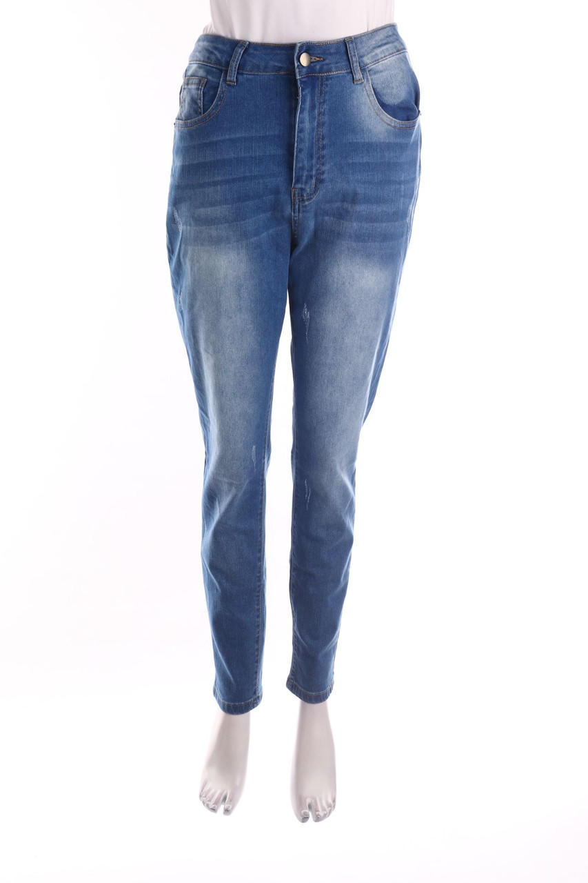 Ohne Label - Used Look Skinny-Jeans - L