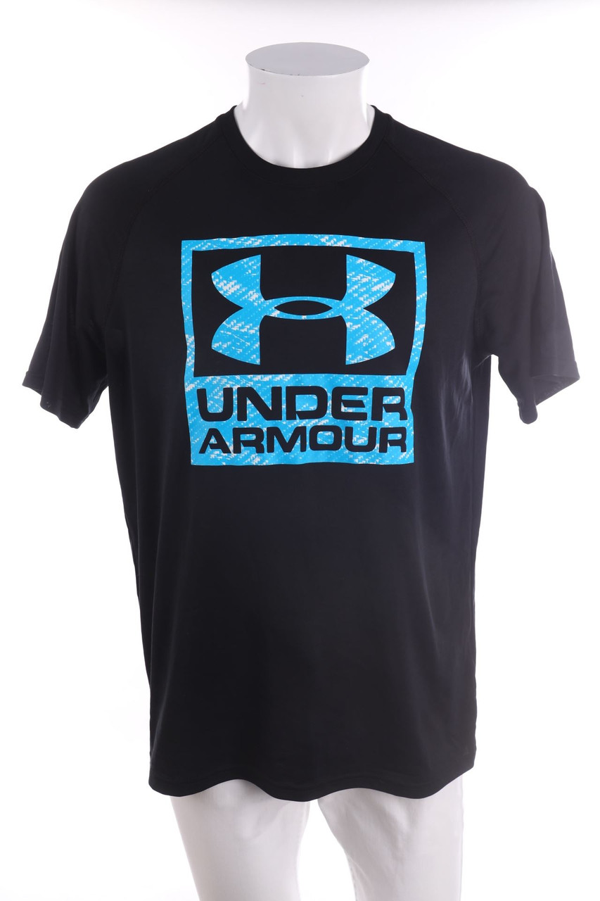 UNDER ARMOUR - Sport-Shirt mit Logo-Print - M