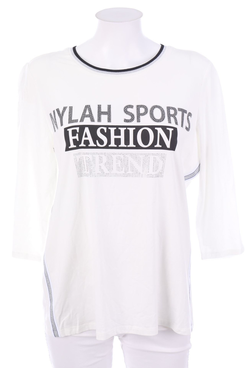 SECONDHAND - Kurzarm-Shirt mit Print - XL