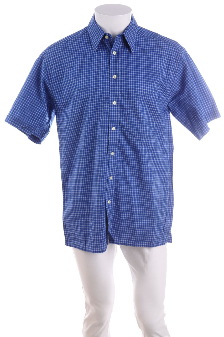 CLUB DAMINGO - Kurzarm-Hemd mit Karo-Muster - M