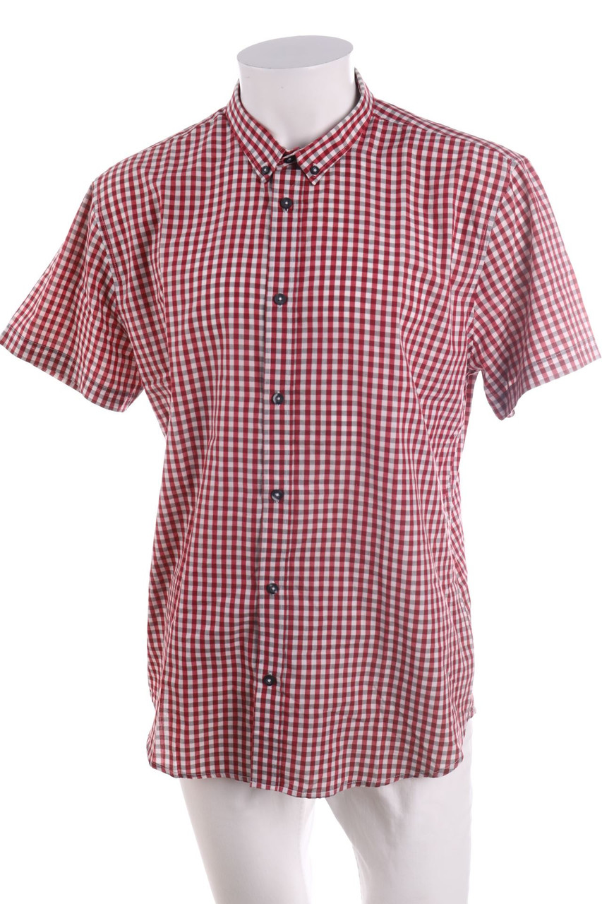 SMOG - Kurzarm-Hemd mit Button-down-Kragen - XL