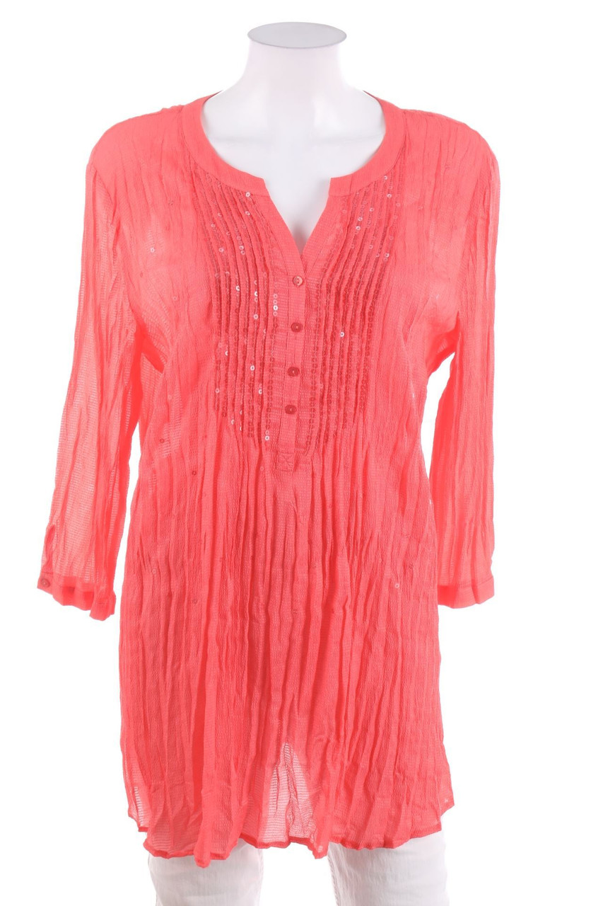 GERRY WEBER - Long-Bluse mit Pailletten - XL