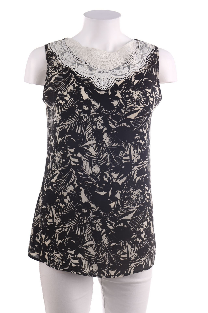 Ohne Label - Blusentop mit Spitze - D 38