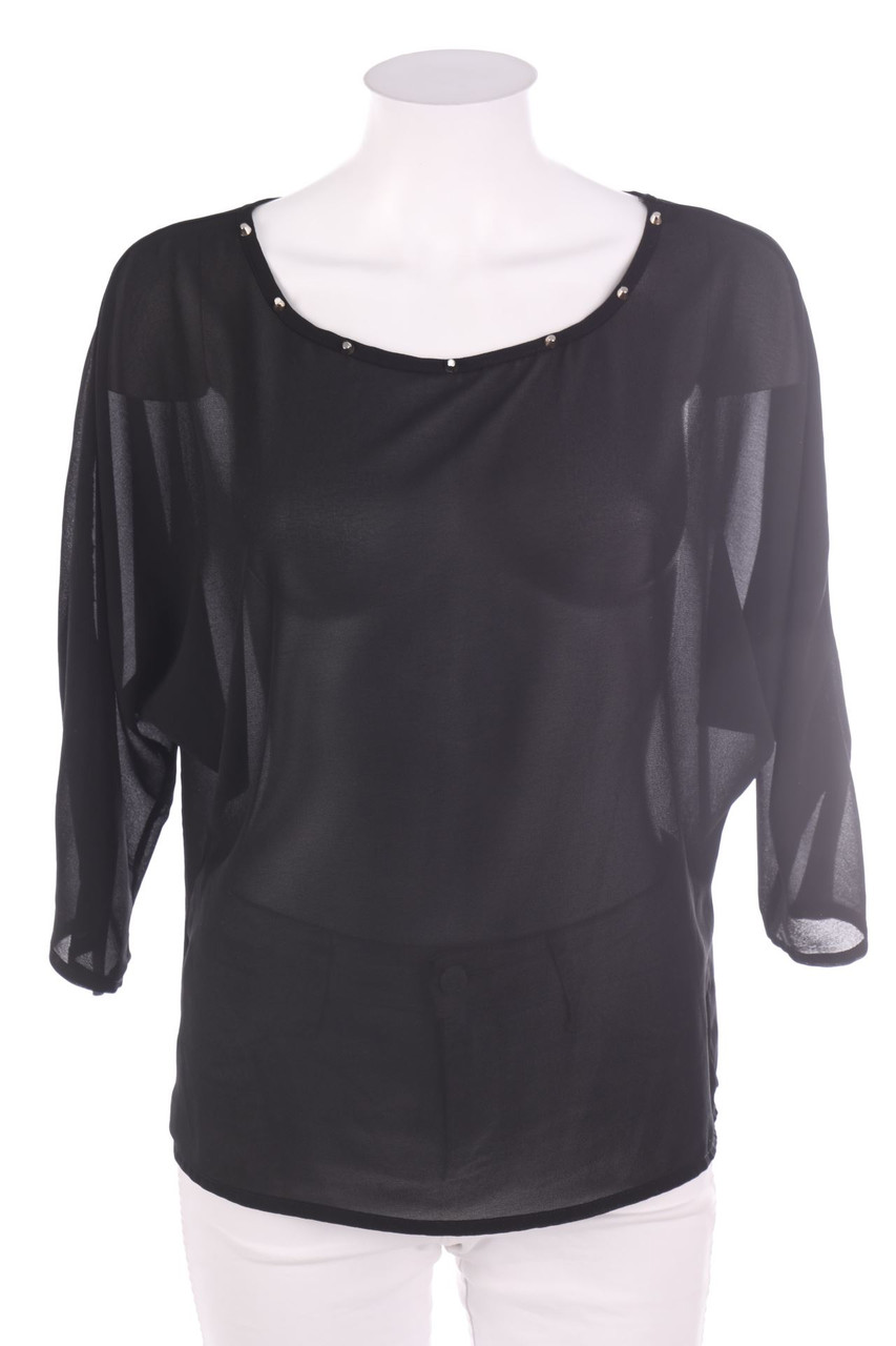 Ohne Label - Bluse mit Nieten - L