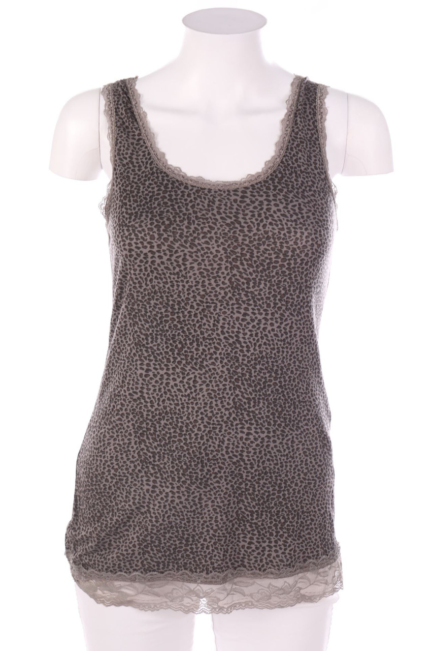 Ohne Label - Top mit Leo-Print - D 34