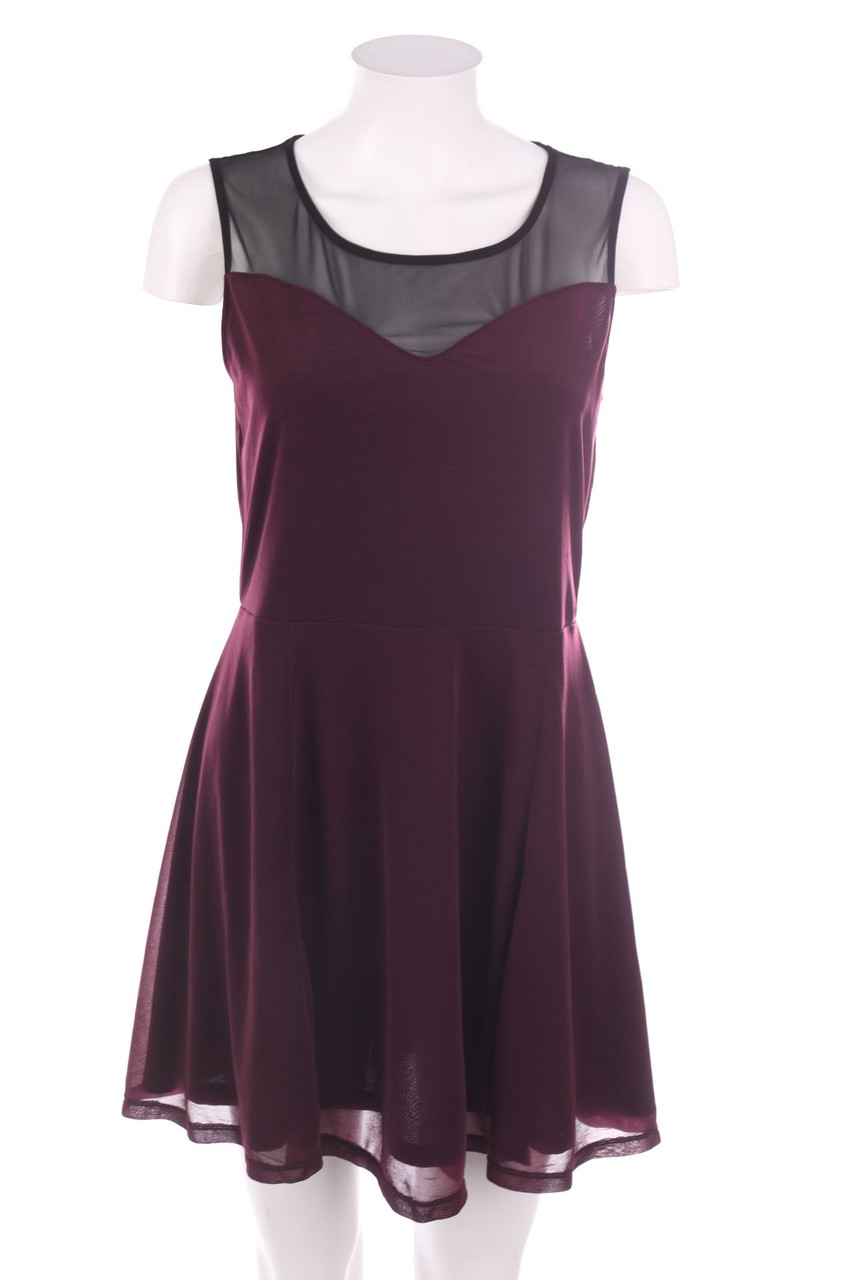 H&M - Minikleid mit Mesh-Einsatz - D 40