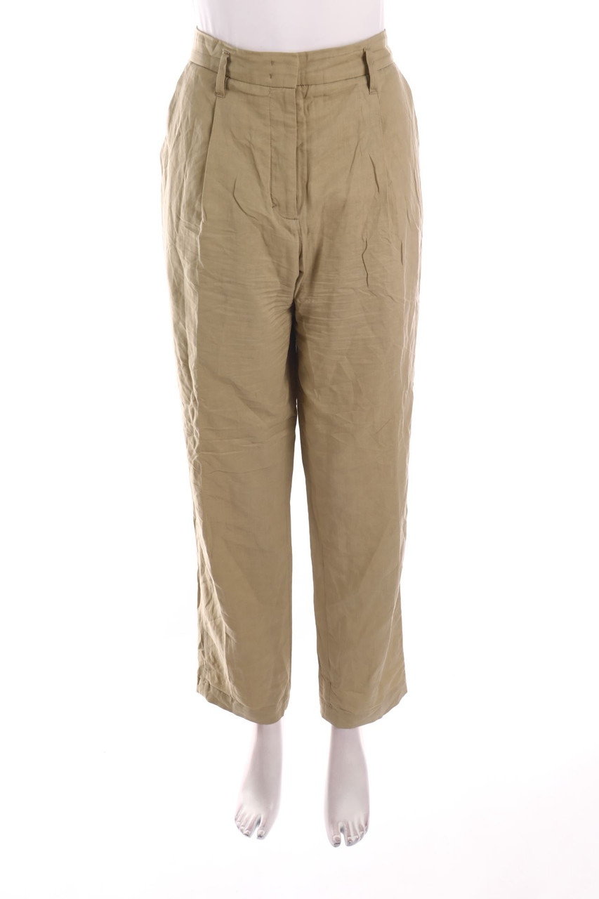 DOROTHEE SCHUMACHER - Bundfaltenhose aus Leinen-Mix - D 38