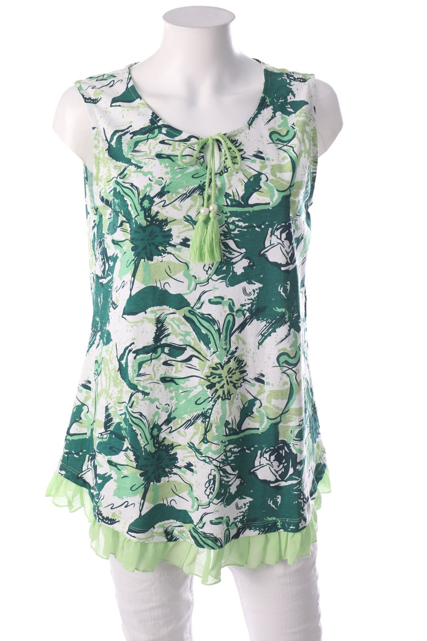 Laura Torelli - Top mit floralem Muster - M