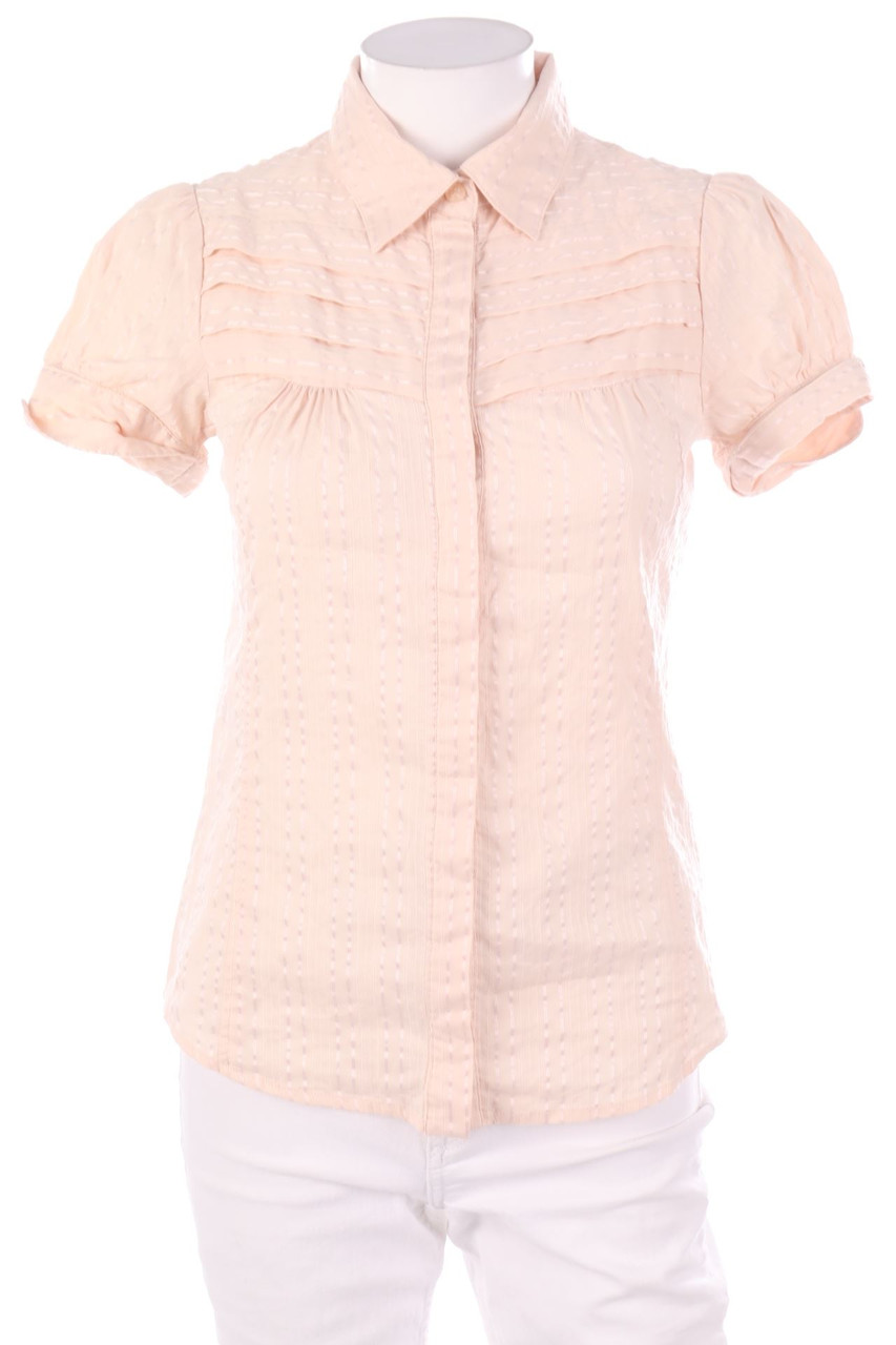 MANGO - Hemd-Bluse mit kurzem Ärmel - S