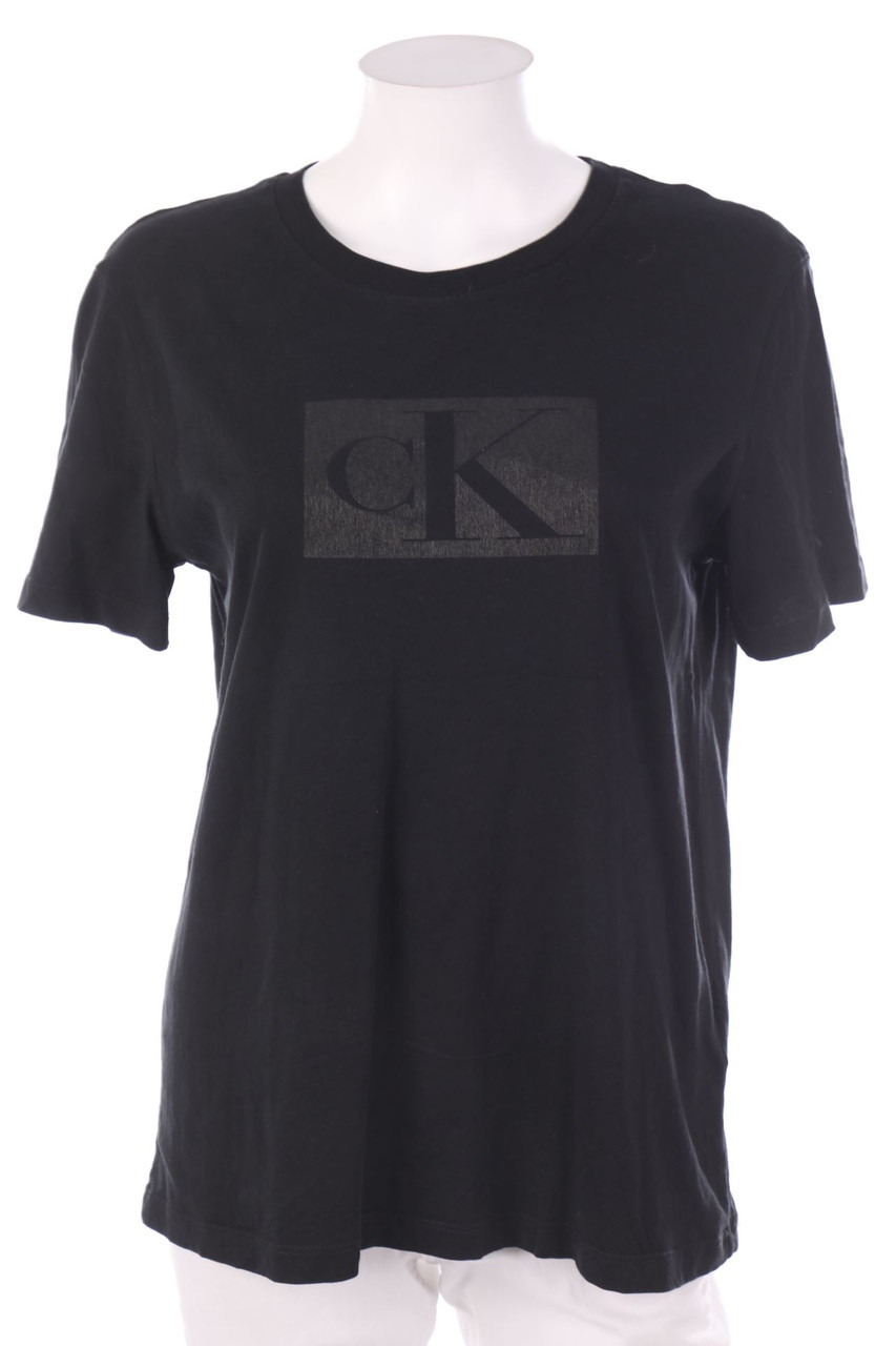 Calvin Klein Jeans - Kurzarm-Shirt mit Logo-Print - M
