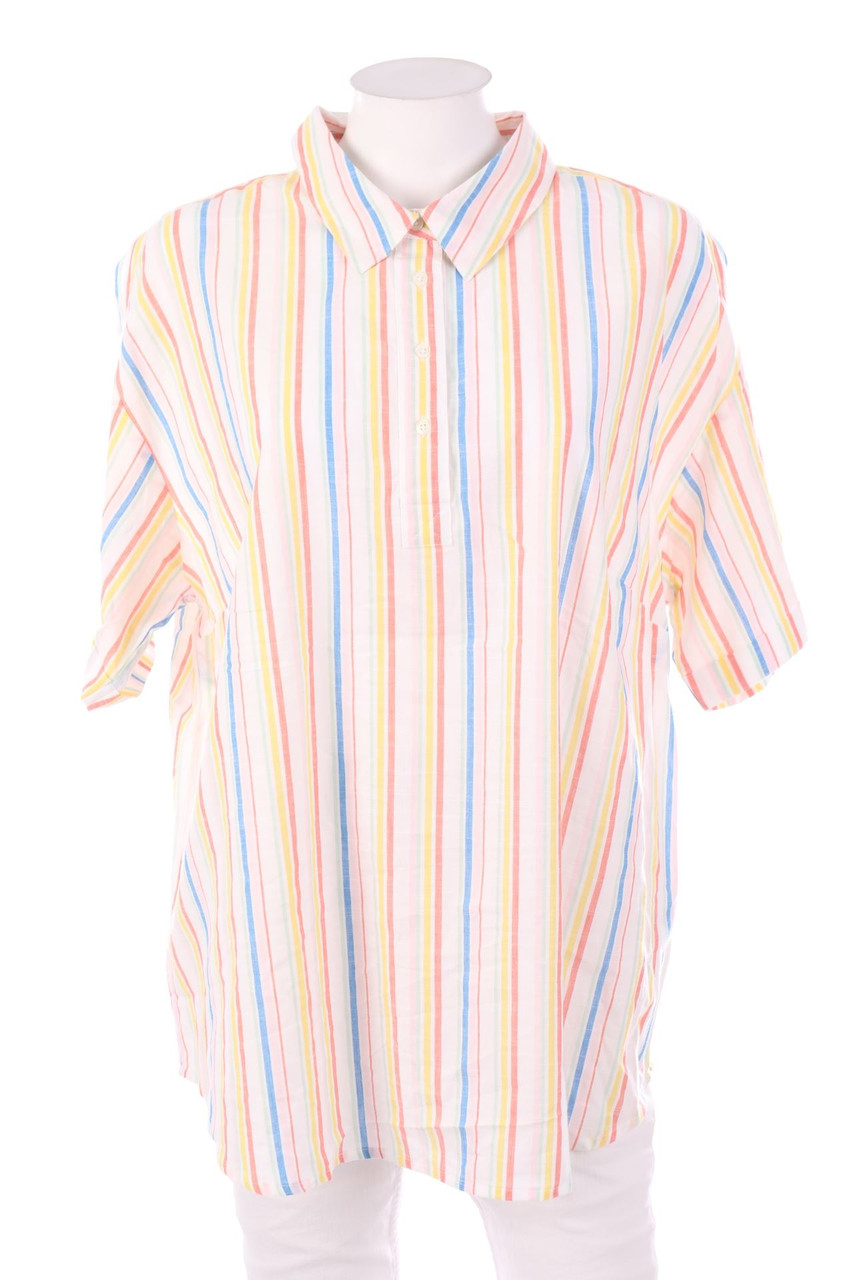 Ohne Label - Hemd-Bluse mit kurzem Ärmel - 2XL