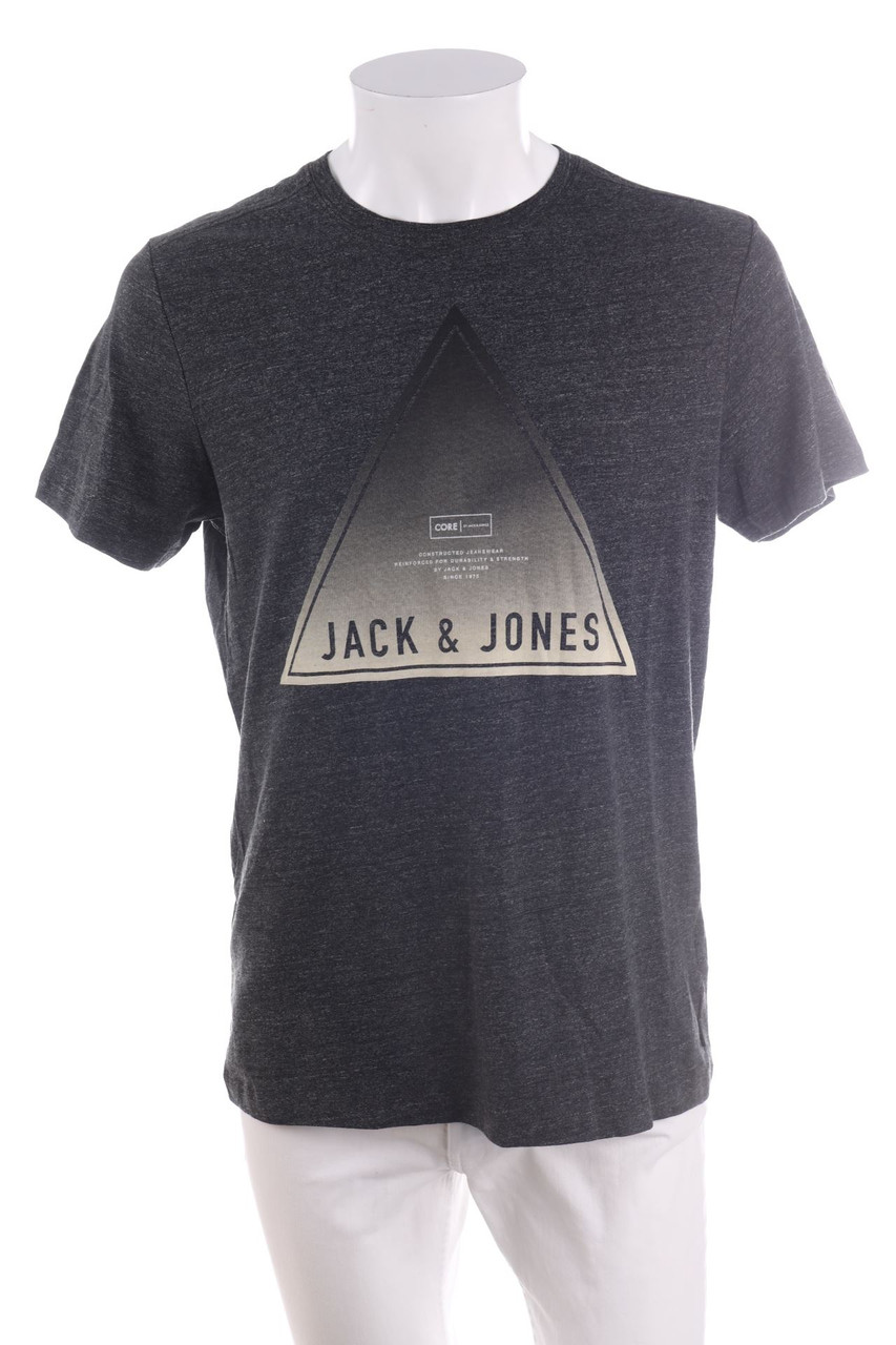 JACK & JONES - T-Shirt mit Rundhals mit Logo-Print - XL