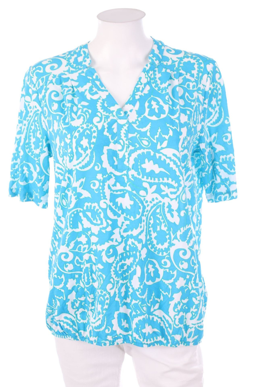 Ohne Label - Kurzarm-Shirt mit Paisley-Print - L