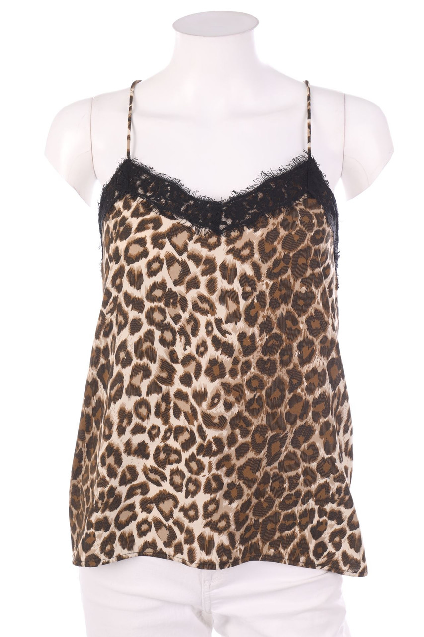ONLY - Top mit Animal-Print - S
