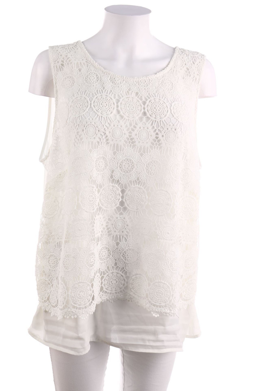 Yessica by C&A - Blusentop mit Spitze im Layer Look - D 46-48