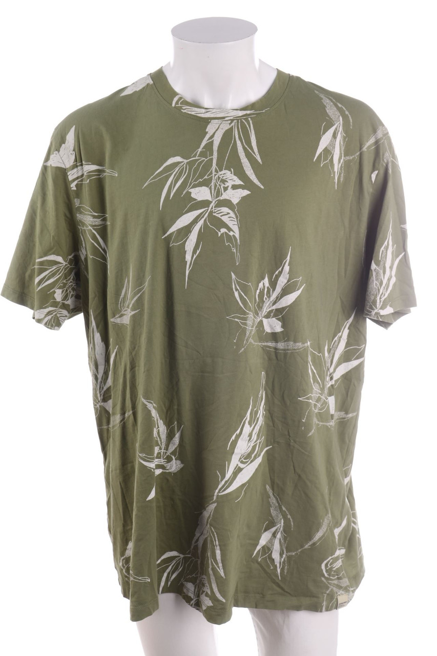 JACK & JONES - T-Shirt mit Rundhals mit Tropical Print - XXXXL