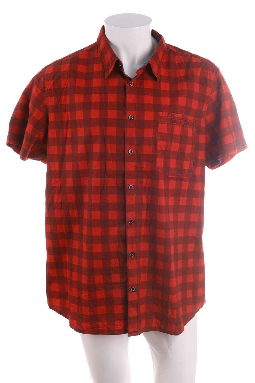 C&A - Kurzarm-Hemd mit Karo-Muster - 2XL