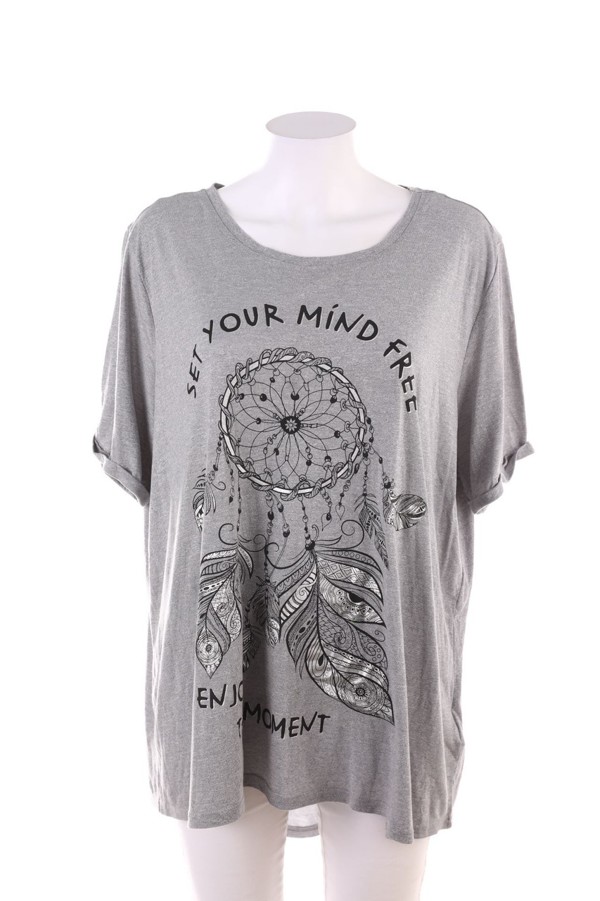 Janina - Kurzarm-Shirt mit Print - 52