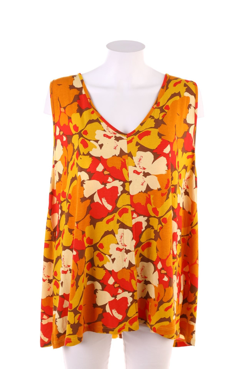 bonprix collection - Top mit Blumen-Print - XXXXL