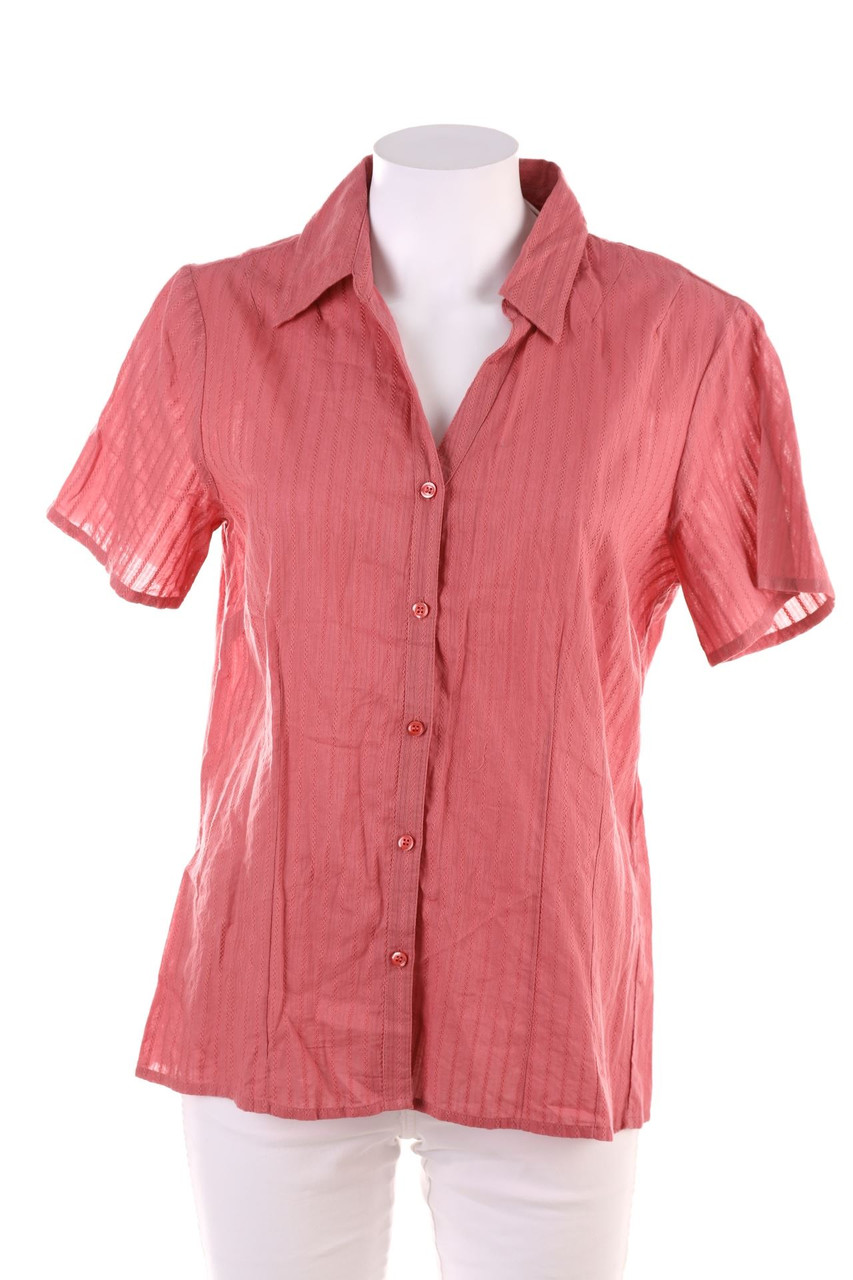 SECONDHAND - Hemd-Bluse mit kurzem Ärmel - L