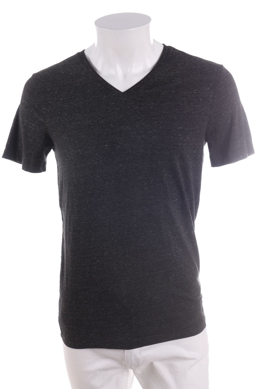 H&M - T-Shirt mit V-Neck - M