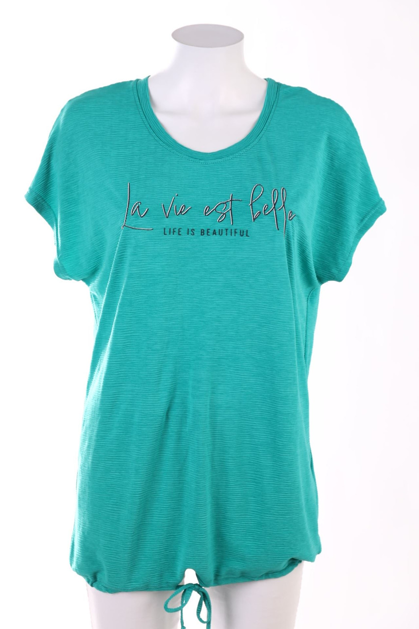 Janina - Kurzarm-Shirt mit Print - S