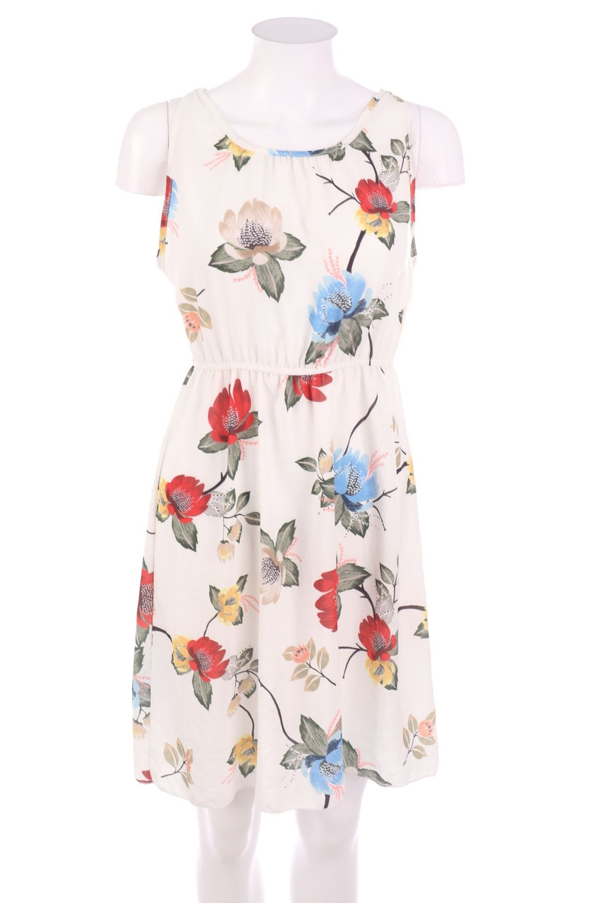 Ohne Label - Kleid mit Blumen-Print - D 38