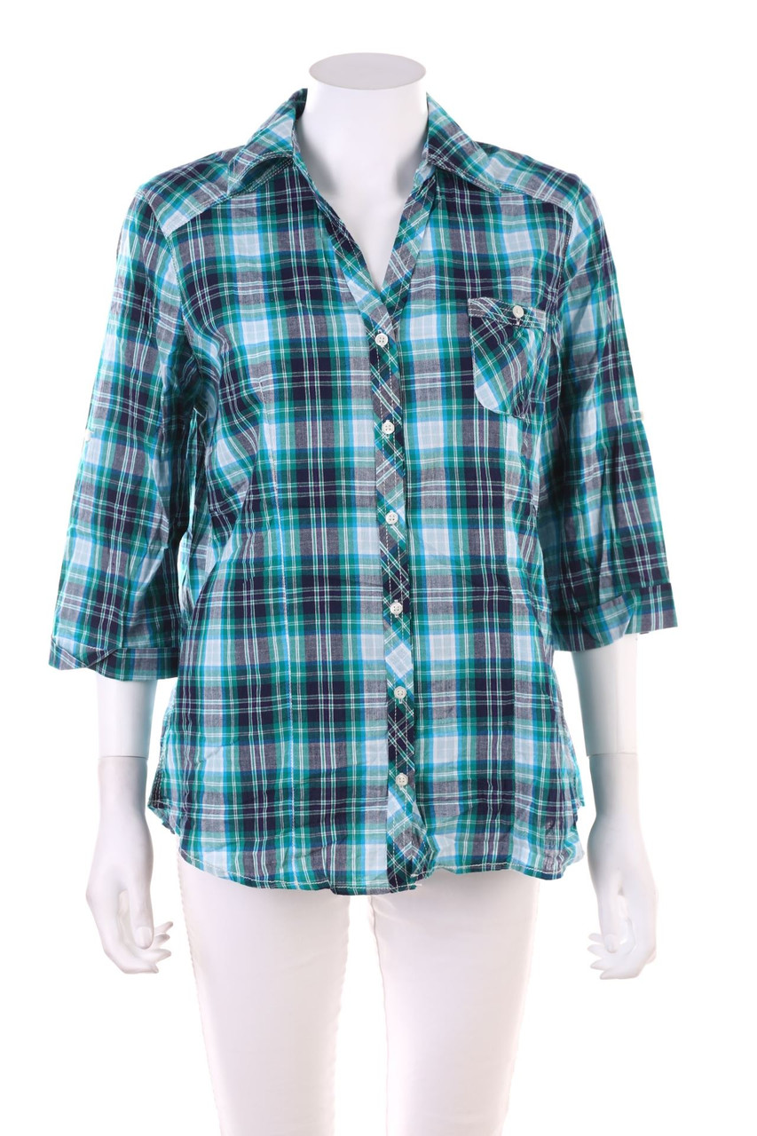 Janina - Hemd-Bluse mit 3/4-Ärmel - 2XL