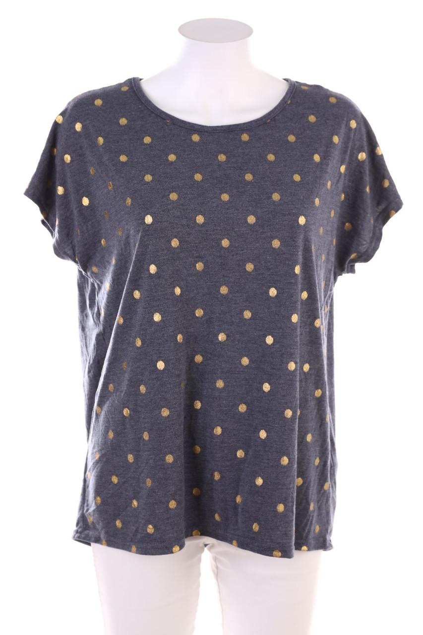 Janina - Kurzarm-Shirt mit Punkten - XL