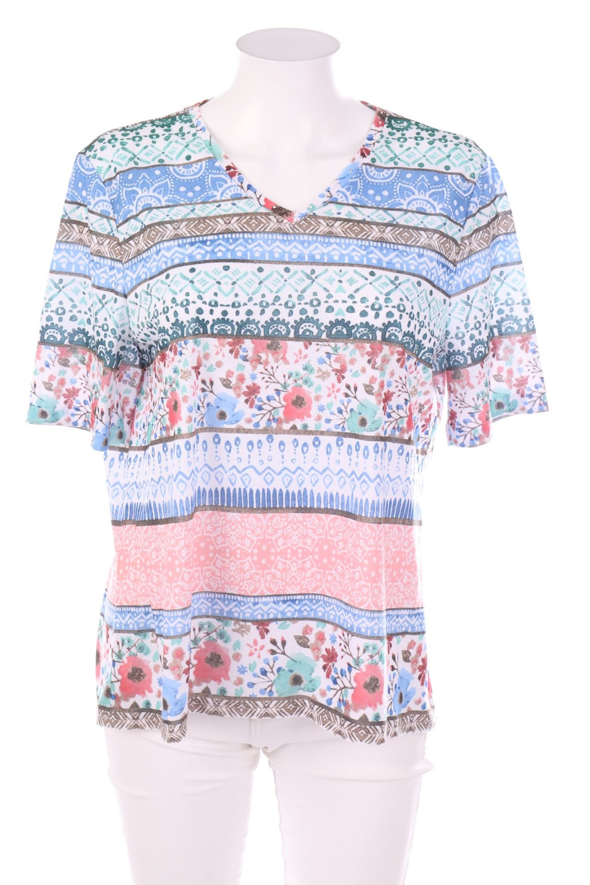 ATELIER GS - 3/4-Arm-Shirt mit Blumen-Print - D 42