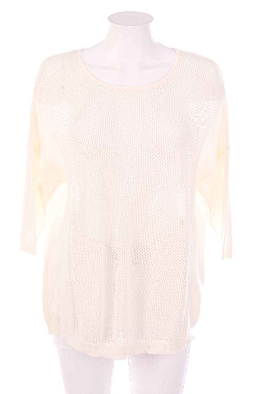 Ohne Label - Pullover aus Lochstrick - D 46