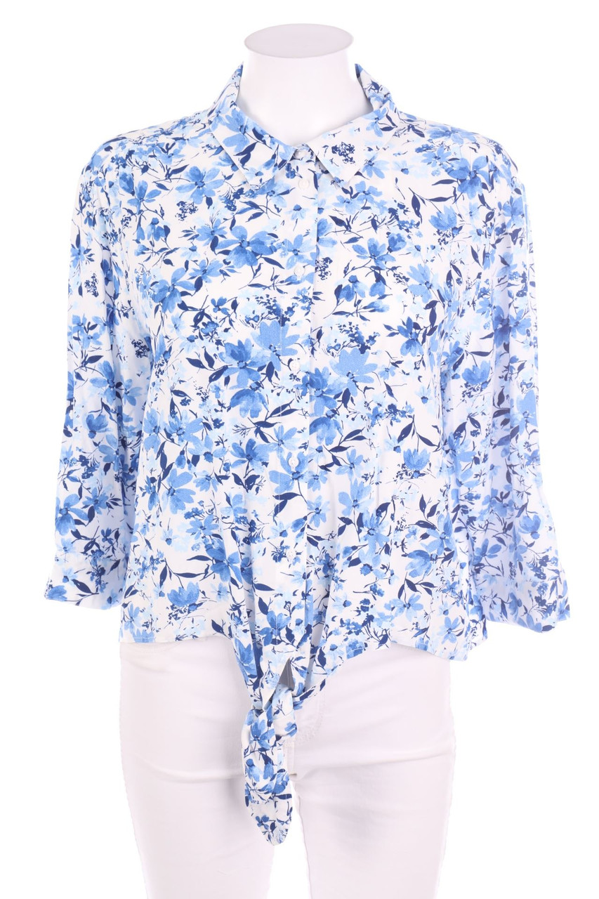 Ohne Label - Hemd-Bluse zum Knoten - L