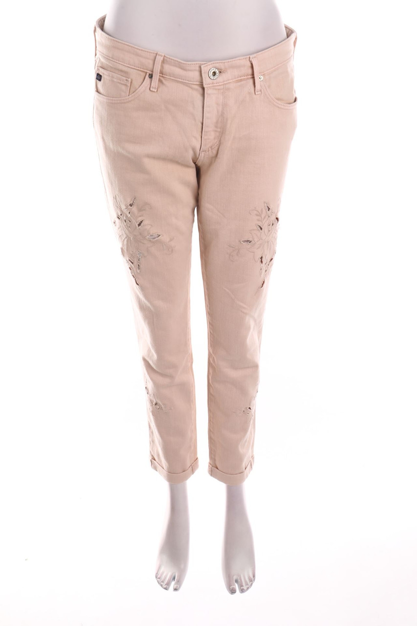 AG Jeans - Slim Jeans mit Stickereien - W30