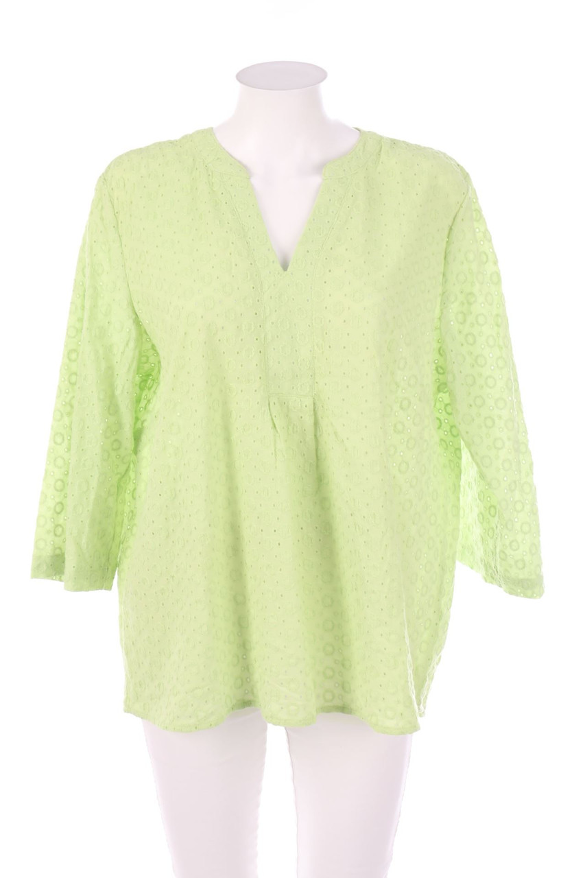 Ohne Label - Tunika-Bluse mit Stickereien - D 44