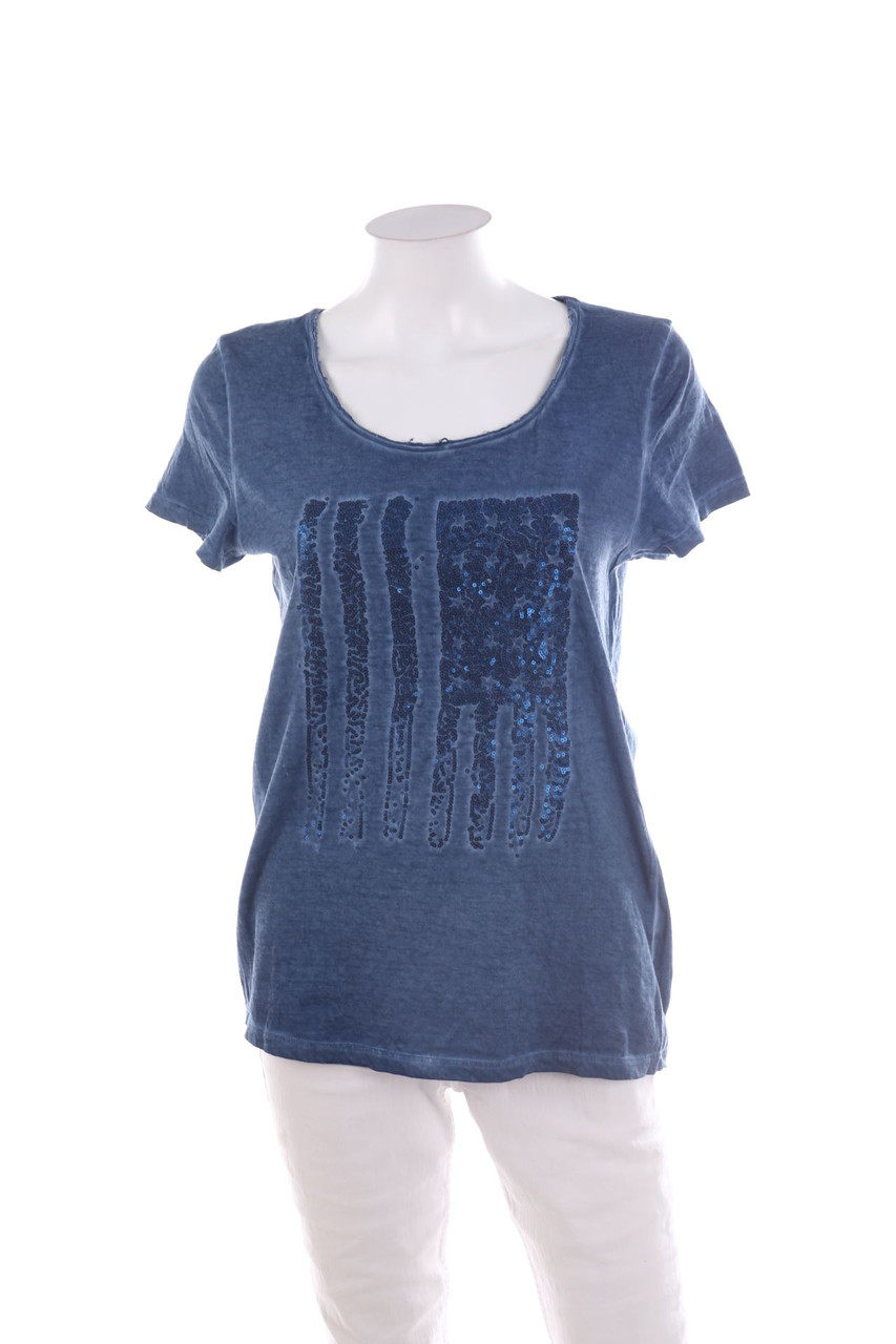 Ohne Label - Kurzarm-Shirt aus Baumwolle - S