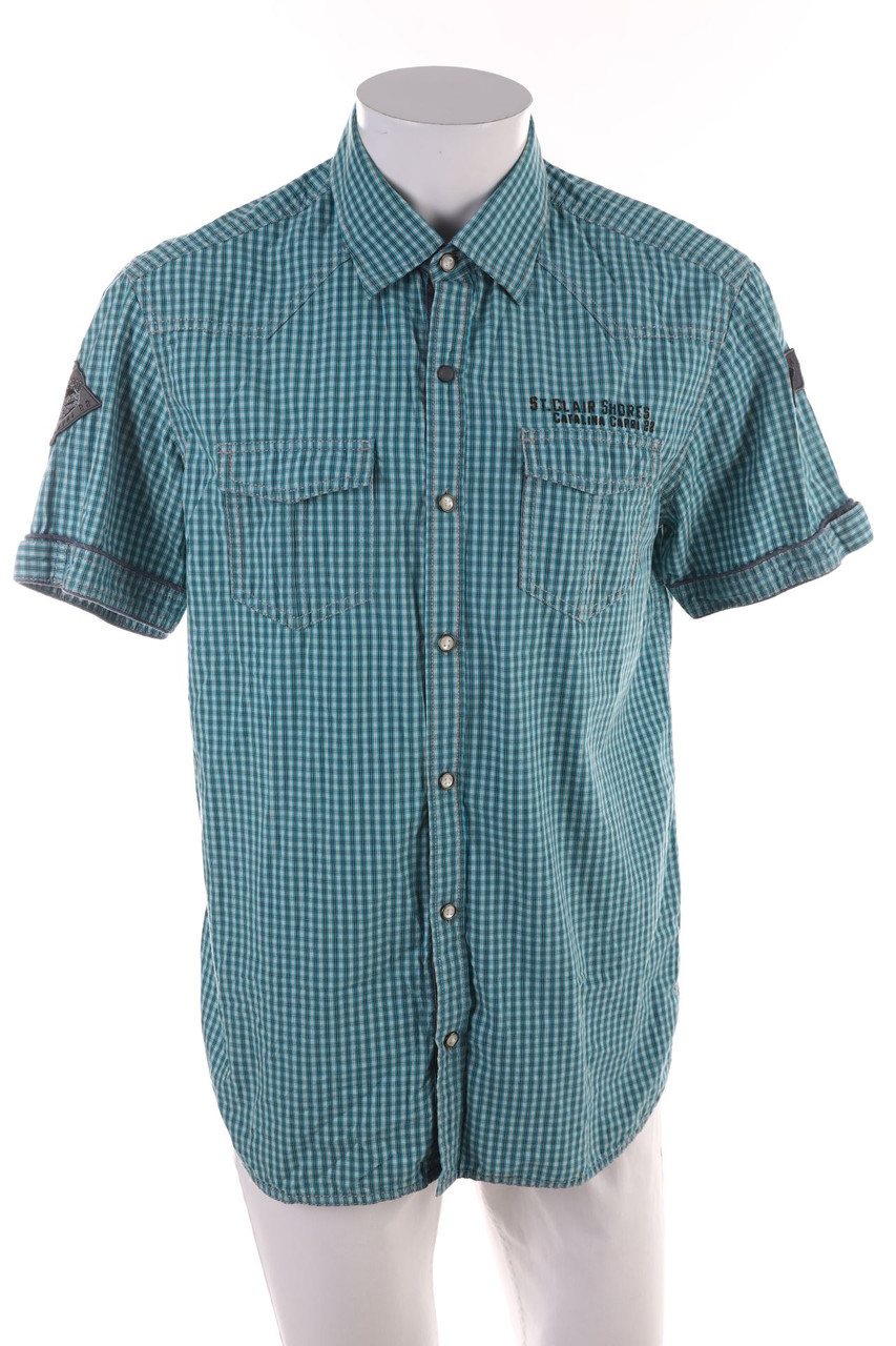 s.Oliver - Kurzarm-Hemd mit Karo-Muster - L