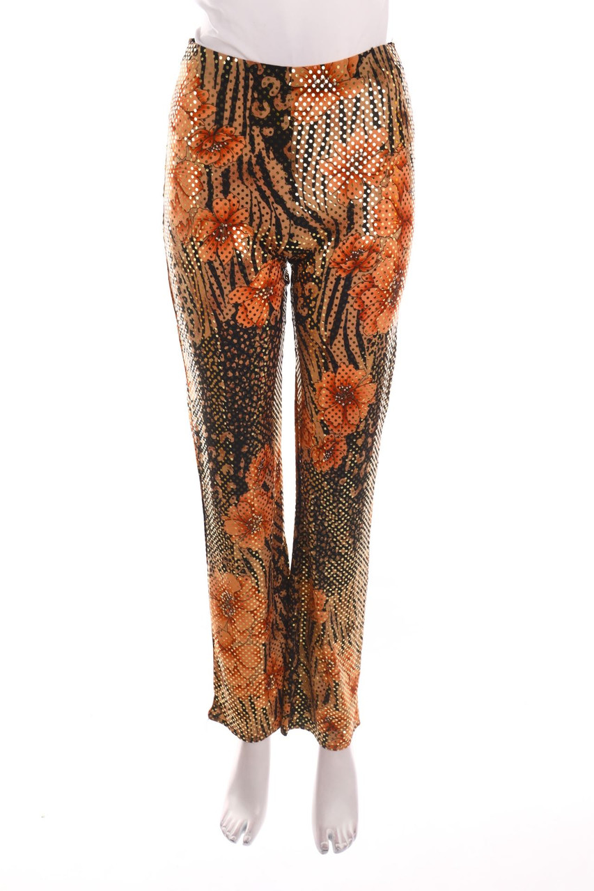 PROGRESS - Muster-Leggings mit Metallic-Effekt - D 32-34