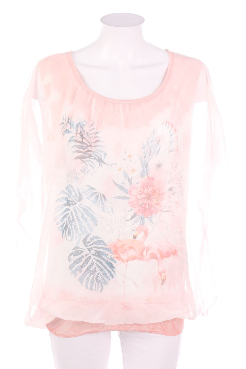 Ohne Label - Bluse im Layer Look - XL