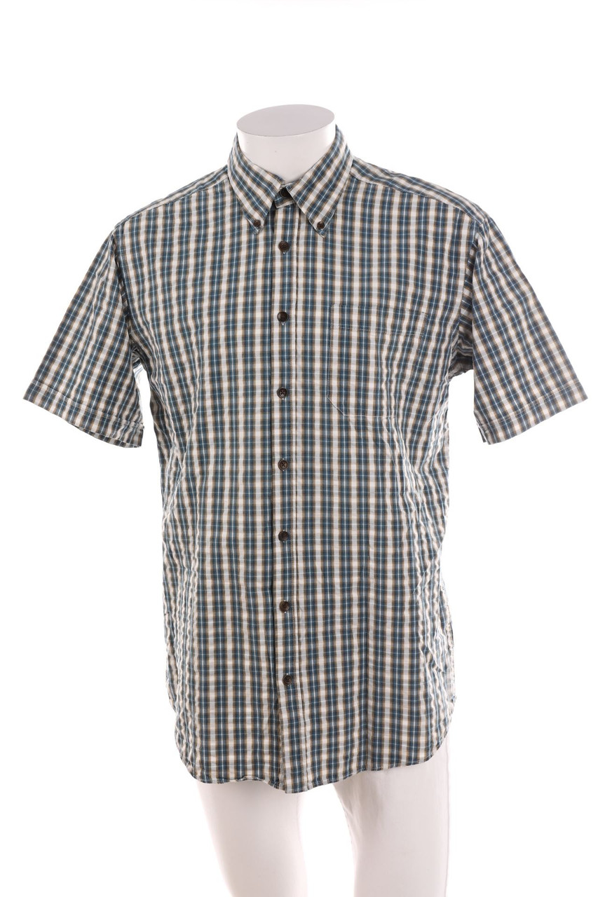 C&A - Kurzarm-Hemd mit Karo-Muster - L