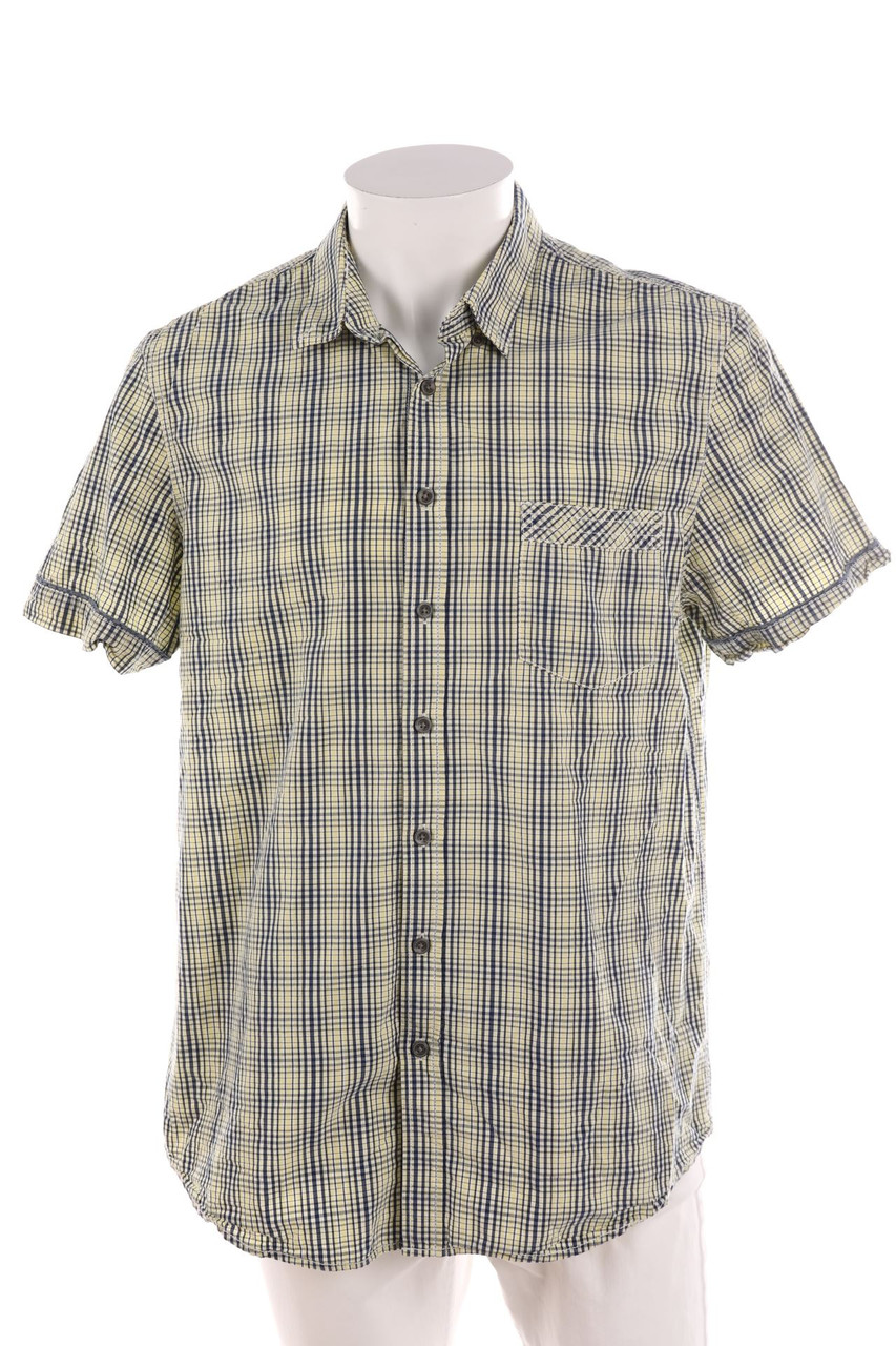 C&A - Kurzarm-Hemd mit Karo-Muster - L