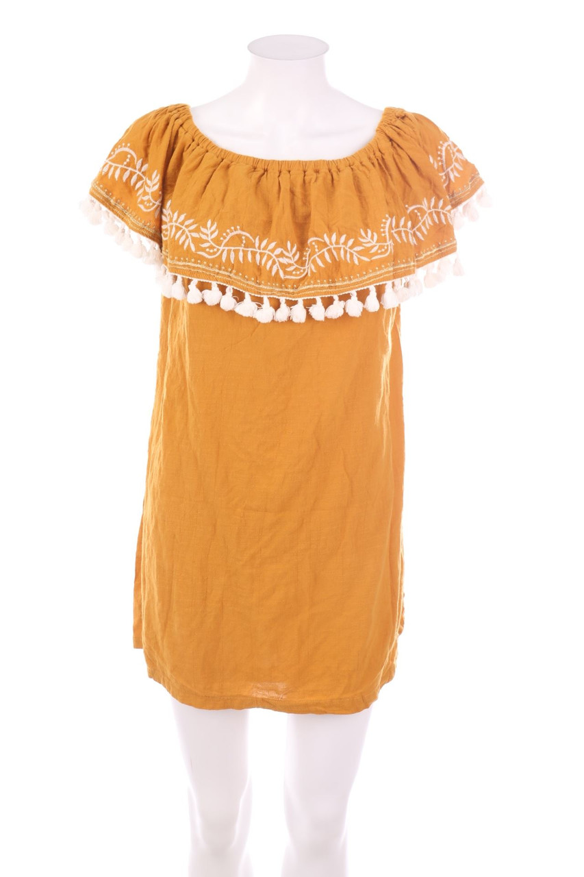 Cherry Paris - Carmen-Kleid mit Stickereien - D 34