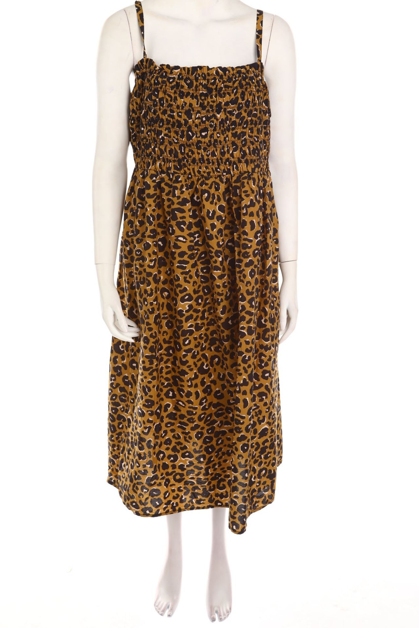 C&A - Midikleid mit Leo-Print - L