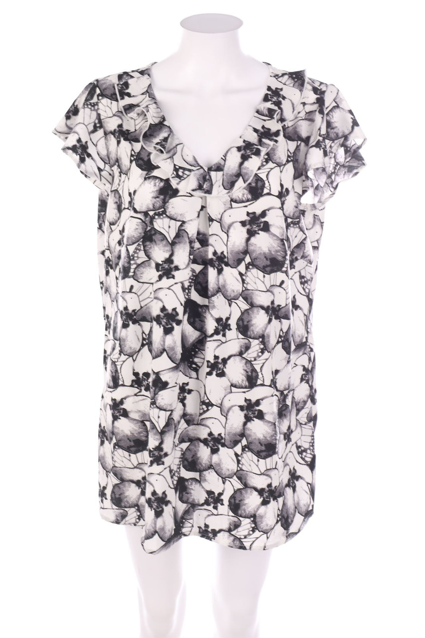 Ohne Label - Kurzarm-Bluse - 2XL