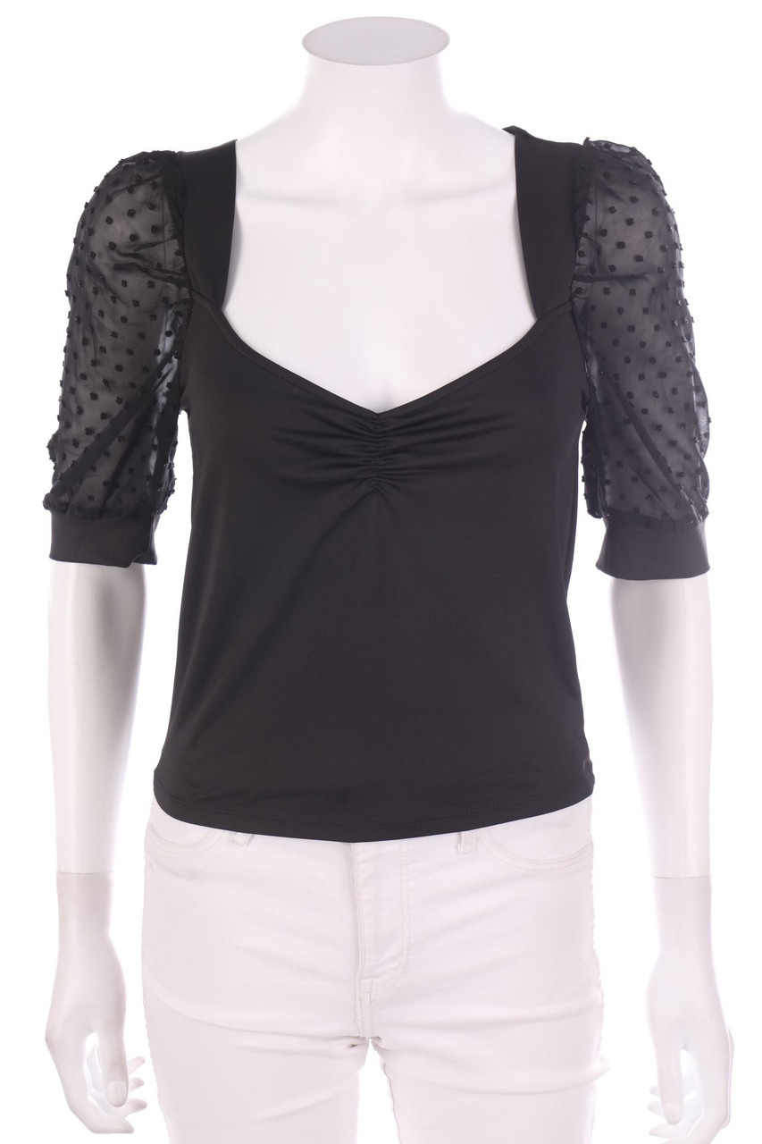 AMISU - Kurzarm-Bluse - M