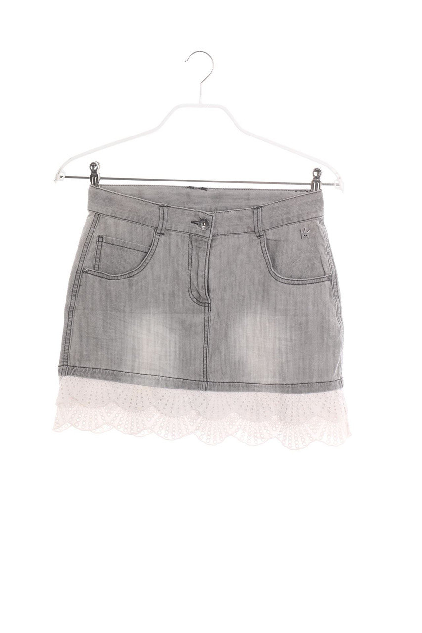 BOBOLI - Denim-Rock mit Spitze - 170