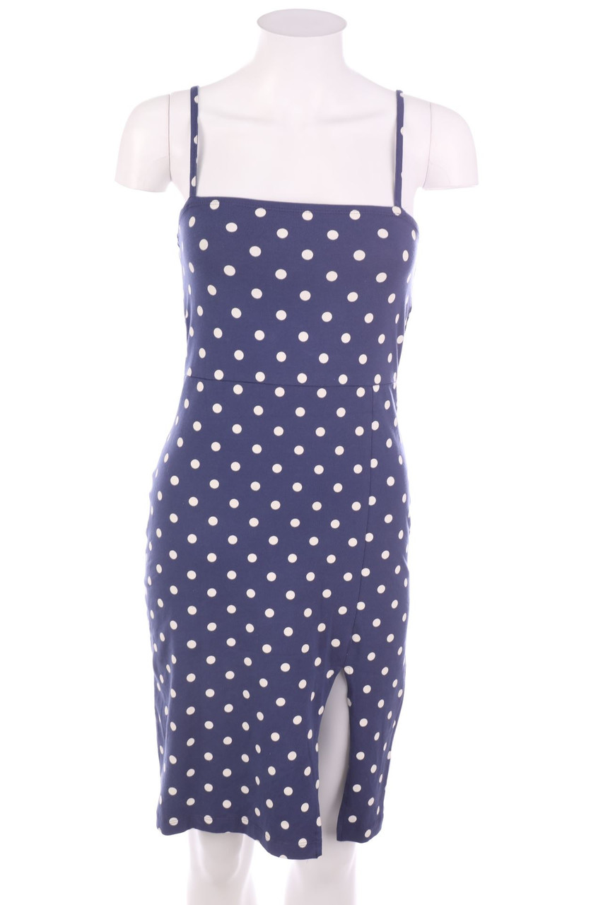 even&odd - Polka Dot-Kleid mit Schlitz - D 32