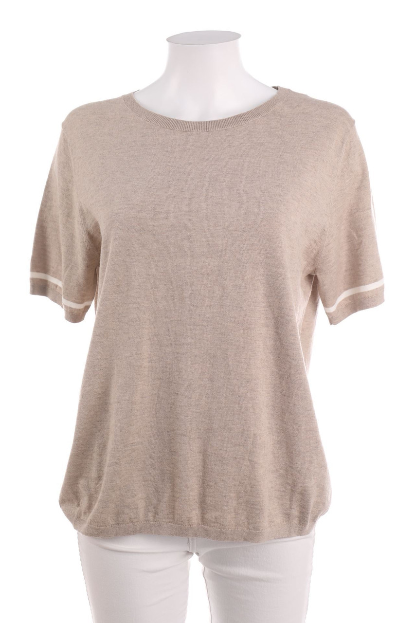 Ohne Label - Kurzarm-Strick-Pullover - D 42