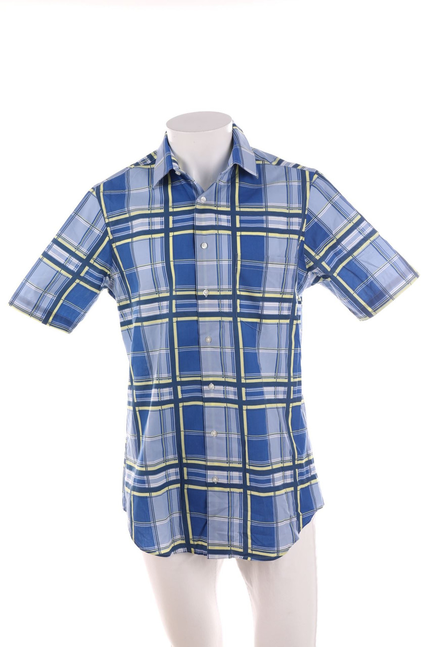 SECONDHAND - Kurzarm-Hemd mit Karo-Muster - M